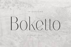 Boketto Elegant Modern Serif Display Font Product Image 1