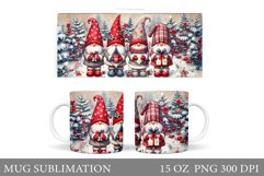Christmas Gnome Mug Design. Christmas Mug Sublimation Product Image 1
