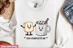 You Complete me PNG, Valentine Sublimation PNG Product Image 2