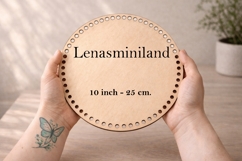 Basket base 10 inch 25 cm. digital file round craft supplies Product Image 1