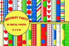 Birthday Party Digital Papers Product Image 1