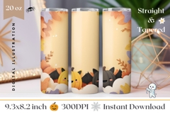 Cute Halloween Tumbler, Pumpkins Tumbler Template Product Image 1