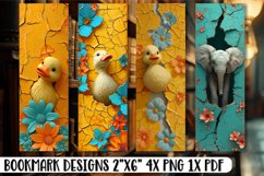 Adorable 3D Animal Sublimation Bookmarks Product Image 1