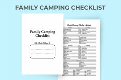 Family Camping Notebook KDP Interior Product Image 2