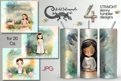 Children's pictures | 4 Skinny Tumbler Sublimation Designs Product Image 1