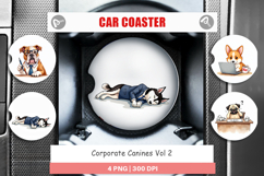 Corporate Canines Car Coaster Product Image 1