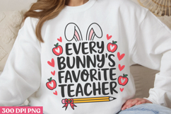 Every bunny&#039;s favorite teacher PNG, Retro Teacher Easter Sub Product Image 1