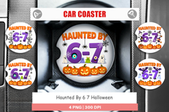 Haunted Halloween Car Coaster Product Image 1