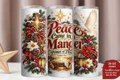 Peace Came in a Manger Tumbler Wrap, Prince of Peace 20oz Tu Product Image 2
