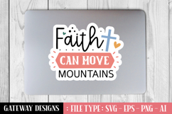 Faith Can Move Mountains sticker design Product Image 1