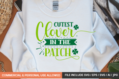 Cutest Clover In The Patch svg design Product Image 1