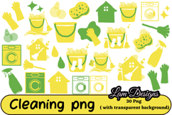 cleaning clipart, cleaning illustration, cleaning png Product Image 1