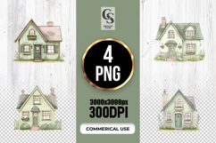 Cottage House Clipart PNG Product Image 1