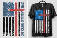 Loves Jesus And America Too SVG, Independence Day SVG, USA Product Image 1