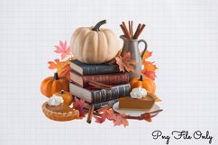 Autumn Books Sublimation Clipart Bundle PNG Product Image 2