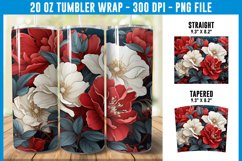 Camelia&#039;s Flowers Tumbler Wrap | Flower Tumbler Wrap Product Image 1