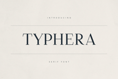 Typhera Elegant Serif Font Product Image 1
