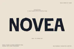 Novea Bold Hand Cut Sans Font Product Image 1