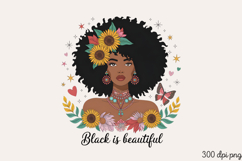 Black is Beautiful PNG, Black History Month sublimation Product Image 1