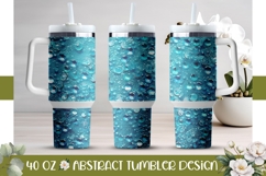 Light Blue Tumbler Design, Glitter 40 Oz Tumbler Template Product Image 1