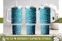 Light Blue Tumbler Design, Glitter 40 Oz Tumbler Template Product Image 1