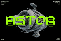 ASTOR - Futuristic Display Font Product Image 1