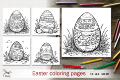 Easter egg coloring pages Product Image 1