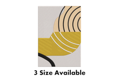 Modern Abstract Curve Line Embroidery Design Product Image 1