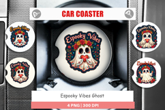 Espooky Ghost Car Coaster Product Image 1