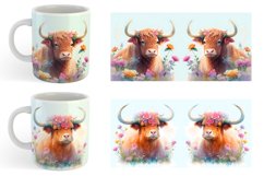 Highland Cow | Mug sublimation design Product Image 3