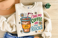 I take my Coffee on the rocks Svg | Svg Cut File | Shirt Svg Product Image 2