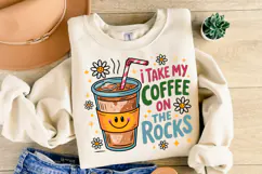 I take my Coffee on the rocks Svg | Svg Cut File | Shirt Svg Product Image 2