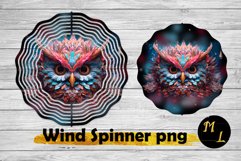 3D Owl Wind Spinner,Owl Wind Spinner sublimation Product Image 1