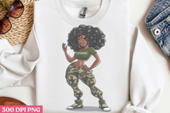 Empowering Black Girl Clipart PNG Product Image 2
