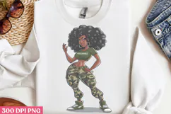 Empowering Black Girl Clipart PNG Product Image 2