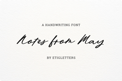 Notes from May Handwritten Font Product Image 1