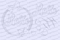 Spring door sign | Hello door hanger | Flower door sign Product Image 3