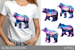 Bear Sublimation. Bear T-Shirt. Bear PNG Product Image 1