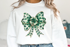 Shamrock Bow Svg | St Patrick&#039;s day Design Product Image 2