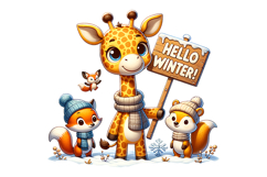 Hellow Winter Clipart - PNG File Product Image 2
