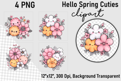 Hello spring cuties clipart Product Image 1