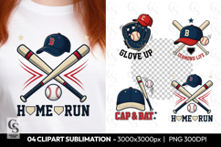 Home Run Baseball Sublimation PNG Product Image 1
