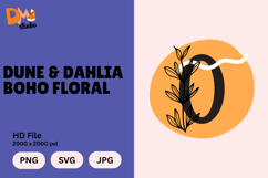 Dune &amp; Dahlia Boho Floral Monogram Product Image 1