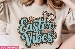 Easter Vibes PNG, Happy Easter Sublimation PN Product Image 1