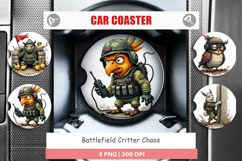 Car Coaster Battlefield Critters Product Image 1