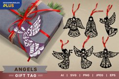Angel Hanging Ornament, Laser Cutting File SVG Set Product Image 1