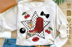 Retro Western Cowgirl Sublimation PNG Product Image 1