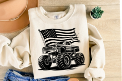 USA Truck Svg Design | Svg Cut Files | Shirt Svg Product Image 2