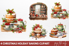 Christmas Holiday Baking Clipart PNG Product Image 1