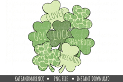 Boy St Patrick Camo PNG | Clovers PNG | Saint Patrick PNG Product Image 1